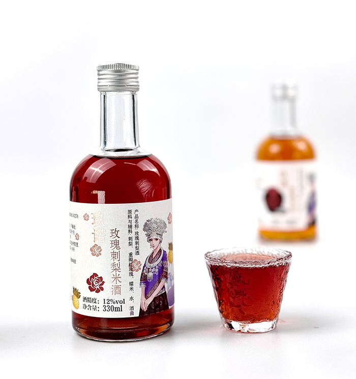玖诺 玫瑰刺梨米酒 330ml